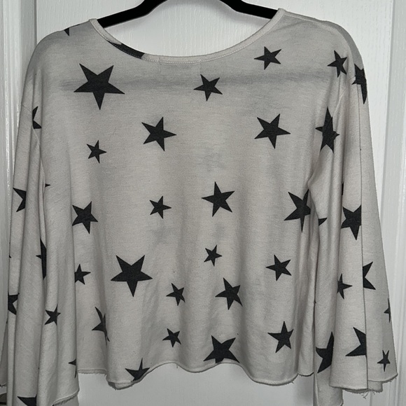 FAB’RIK Blue/White Cropped Star Sweater - Picture 3 of 3